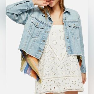Free People In the Sun Denim Jacket XS NWT